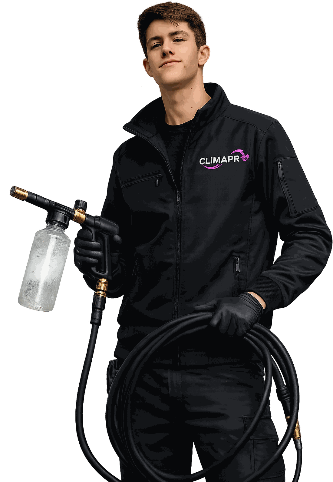 Tehnician ClimaPro cu echipament de spălare sub presiune, Chișinău